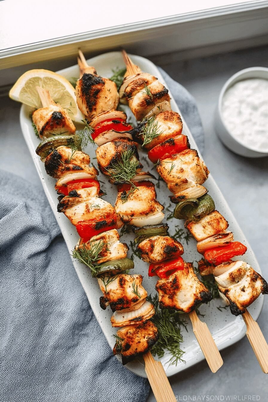 Greek Chicken Kabobs