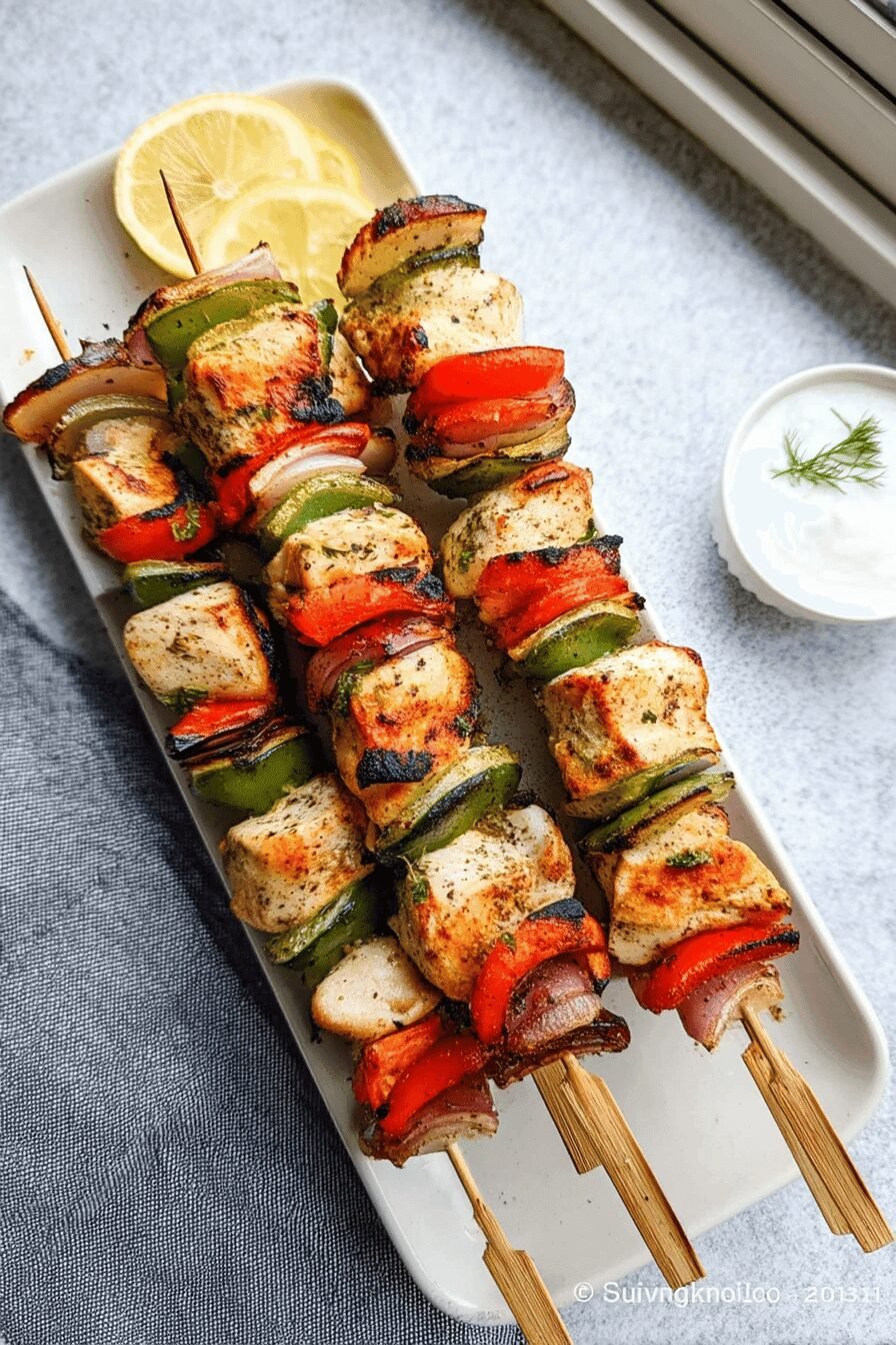 Greek Chicken Kabobs
