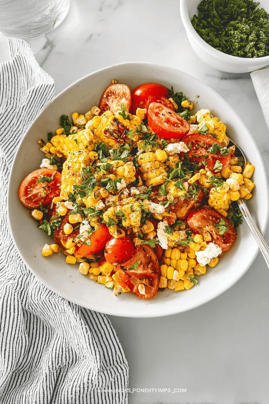 Grilled Corn Salad