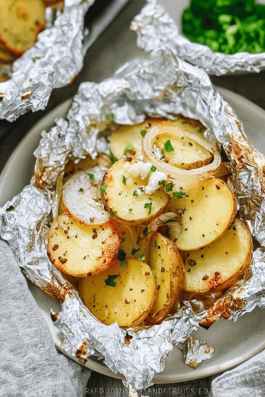 Grilled Potatoes In Foil