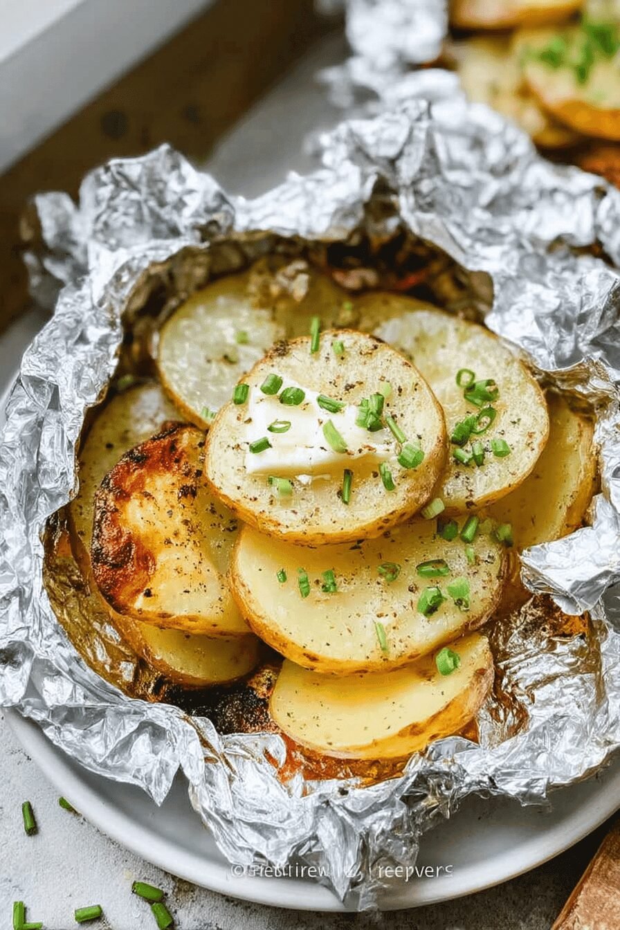 Grilled Potatoes In Foil