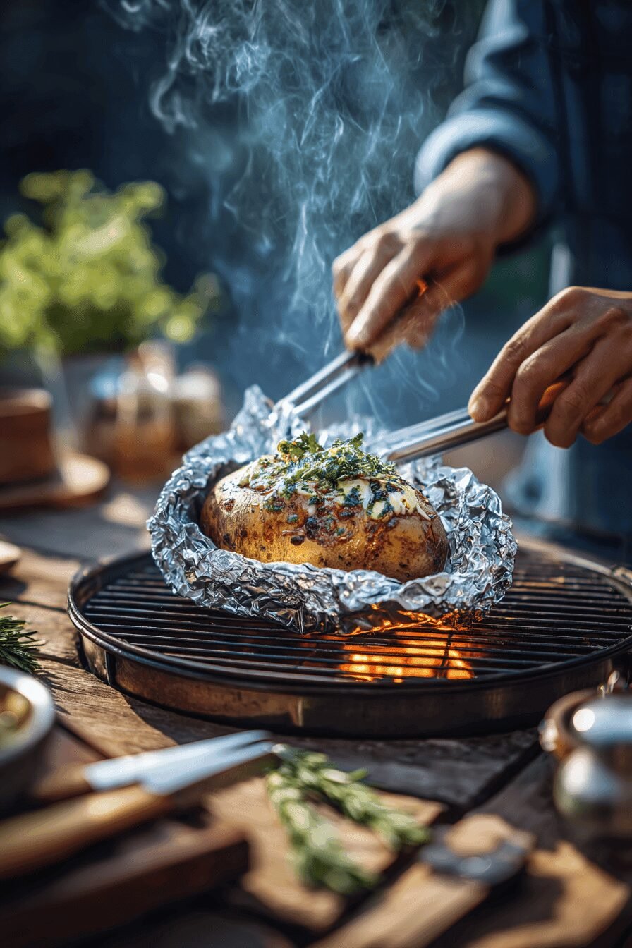 Grilled Potatoes In Foil