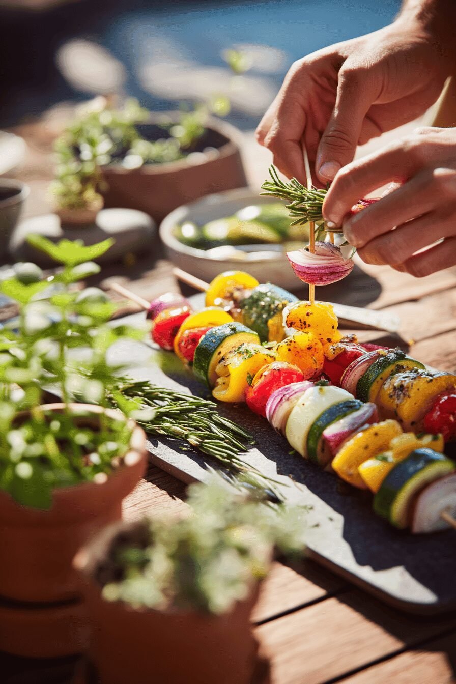 Grilled Vegetable Kabobs