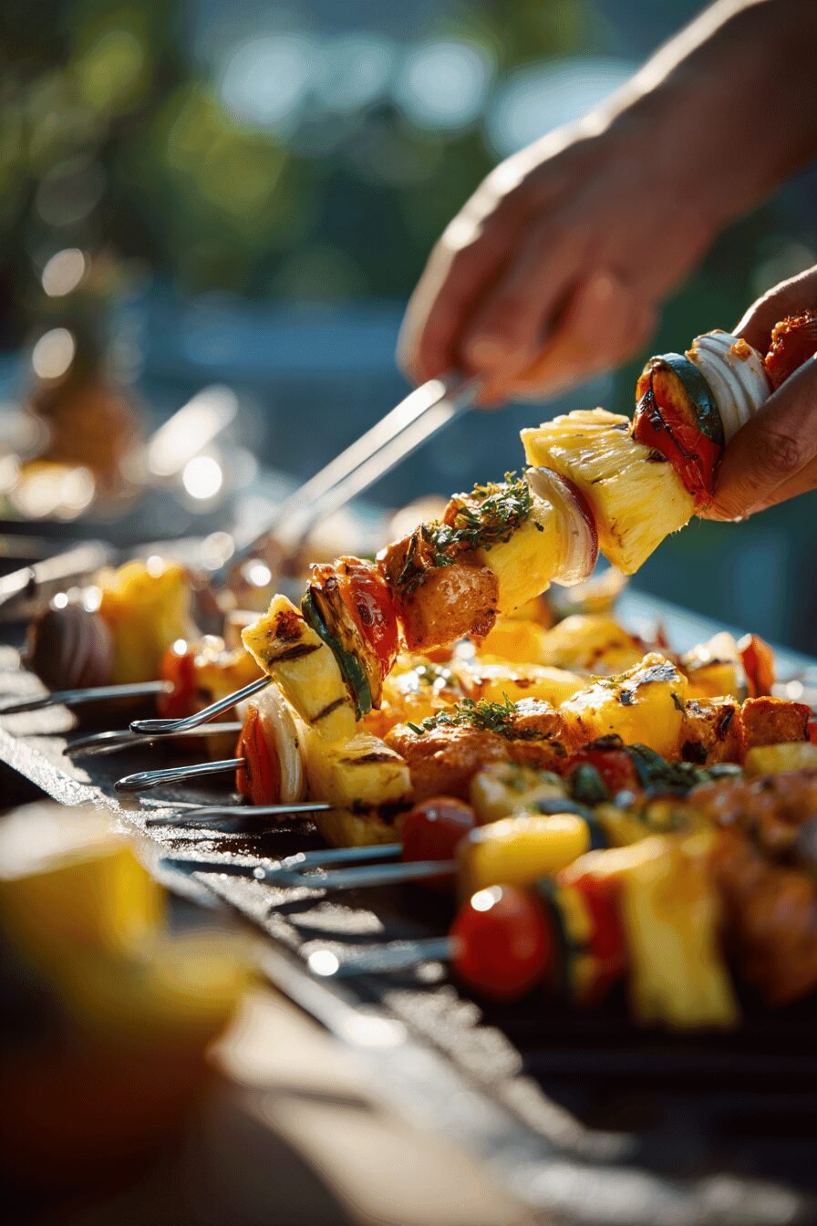Hawaiian Chicken Kabobs