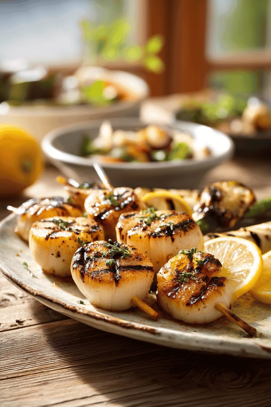 Quick And Easy Grilled Scallops