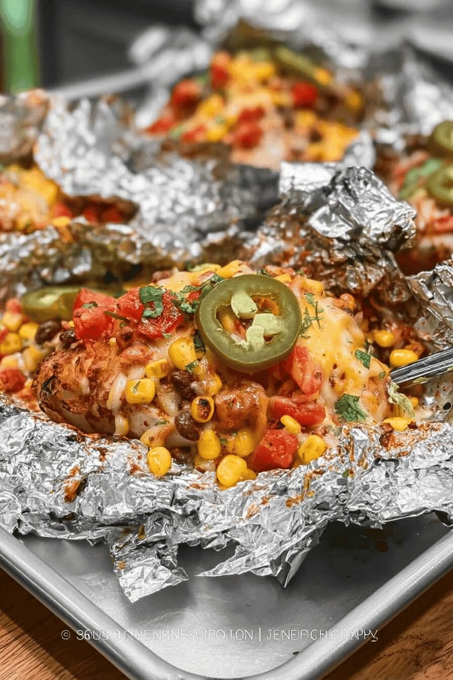 Santa Fe Chicken Foil Packets