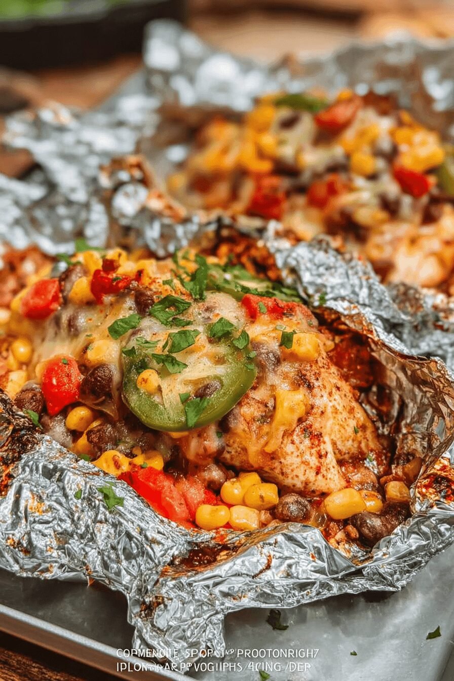 Santa Fe Chicken Foil Packets