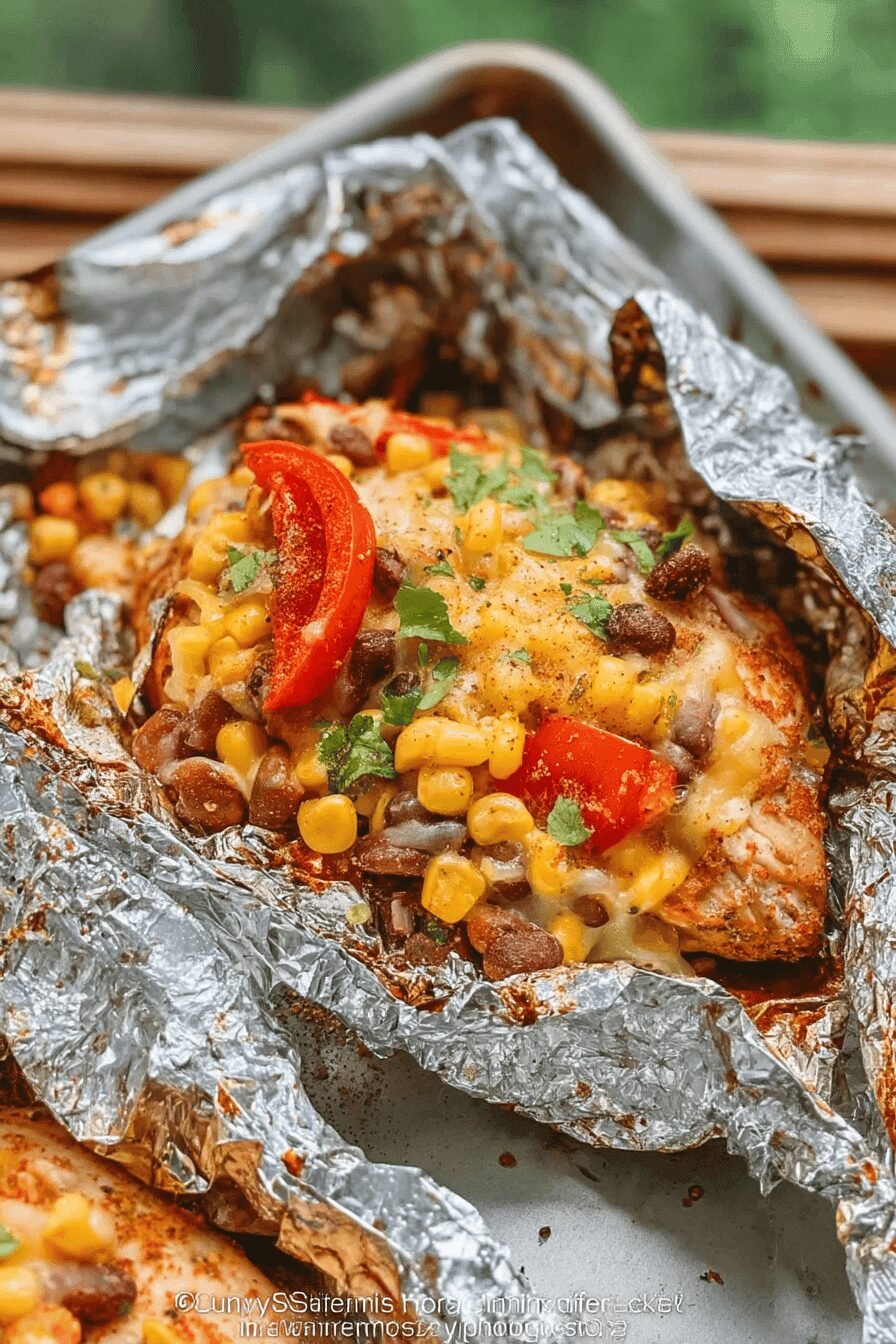 Santa Fe Chicken Foil Packets