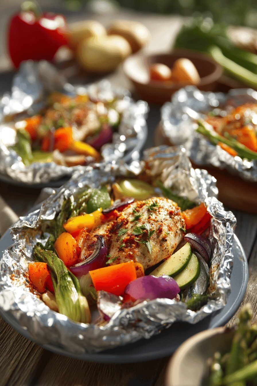 Santa Fe Chicken Foil Packets