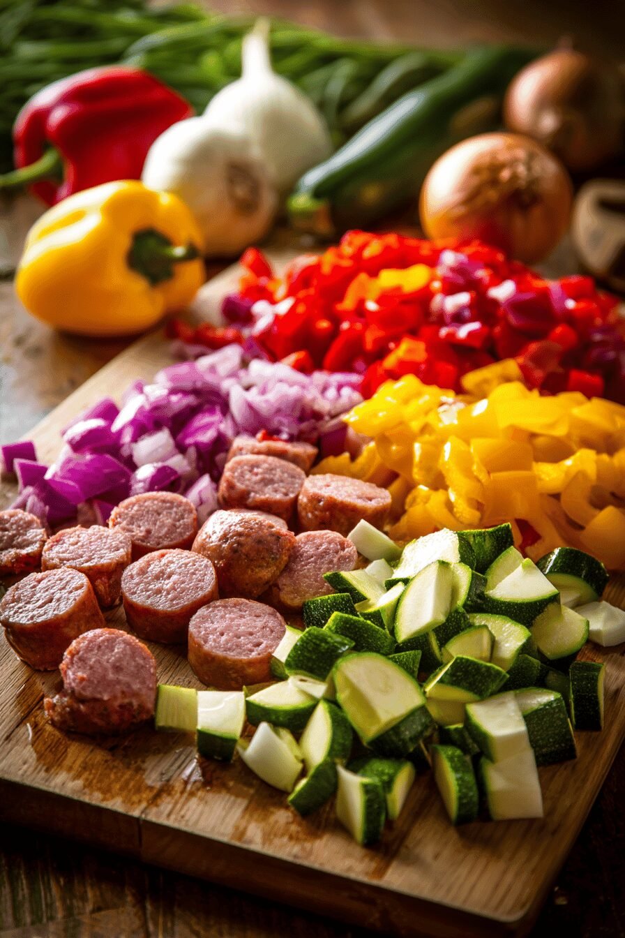 Easy Garlic Butter Sausage And Vegetable Foil Pack Dinner Recipe 6 Sausage And Veggie Foil Packs