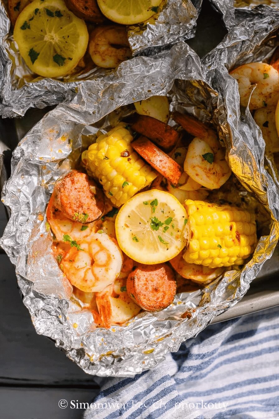 Shrimp Boil Foil Packs
