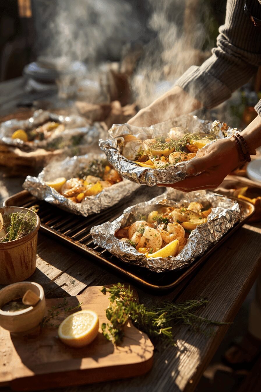 Shrimp Boil Foil Packs