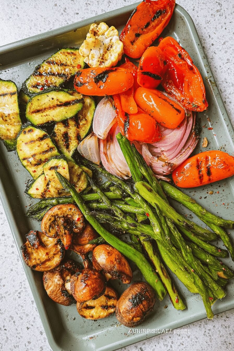 Grilled Vegetables  With A Zesty Marinade
