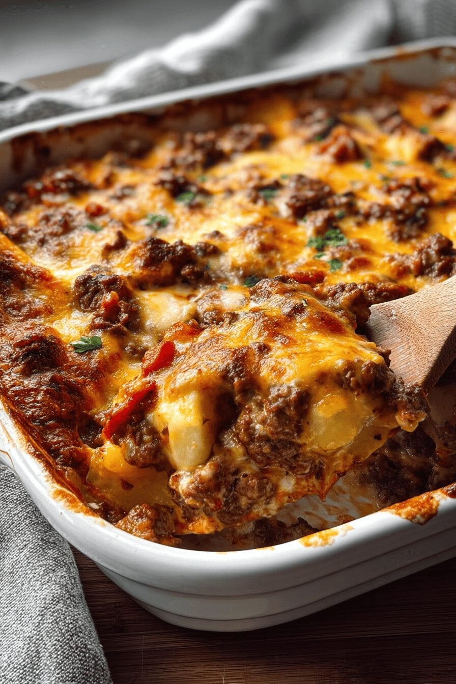 Beef And Cheese Casserole