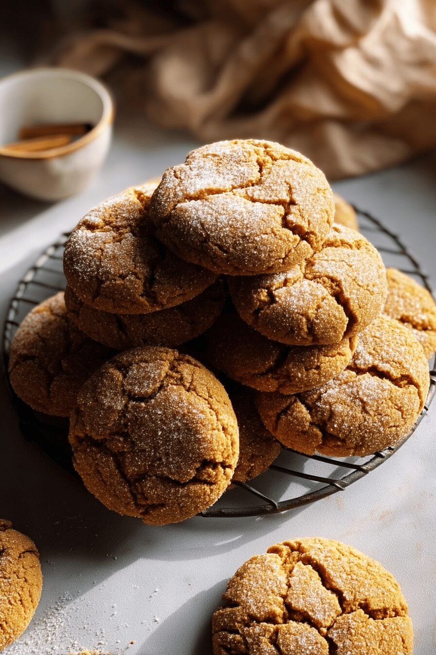 Chewy Ginger Crinkle Cookies