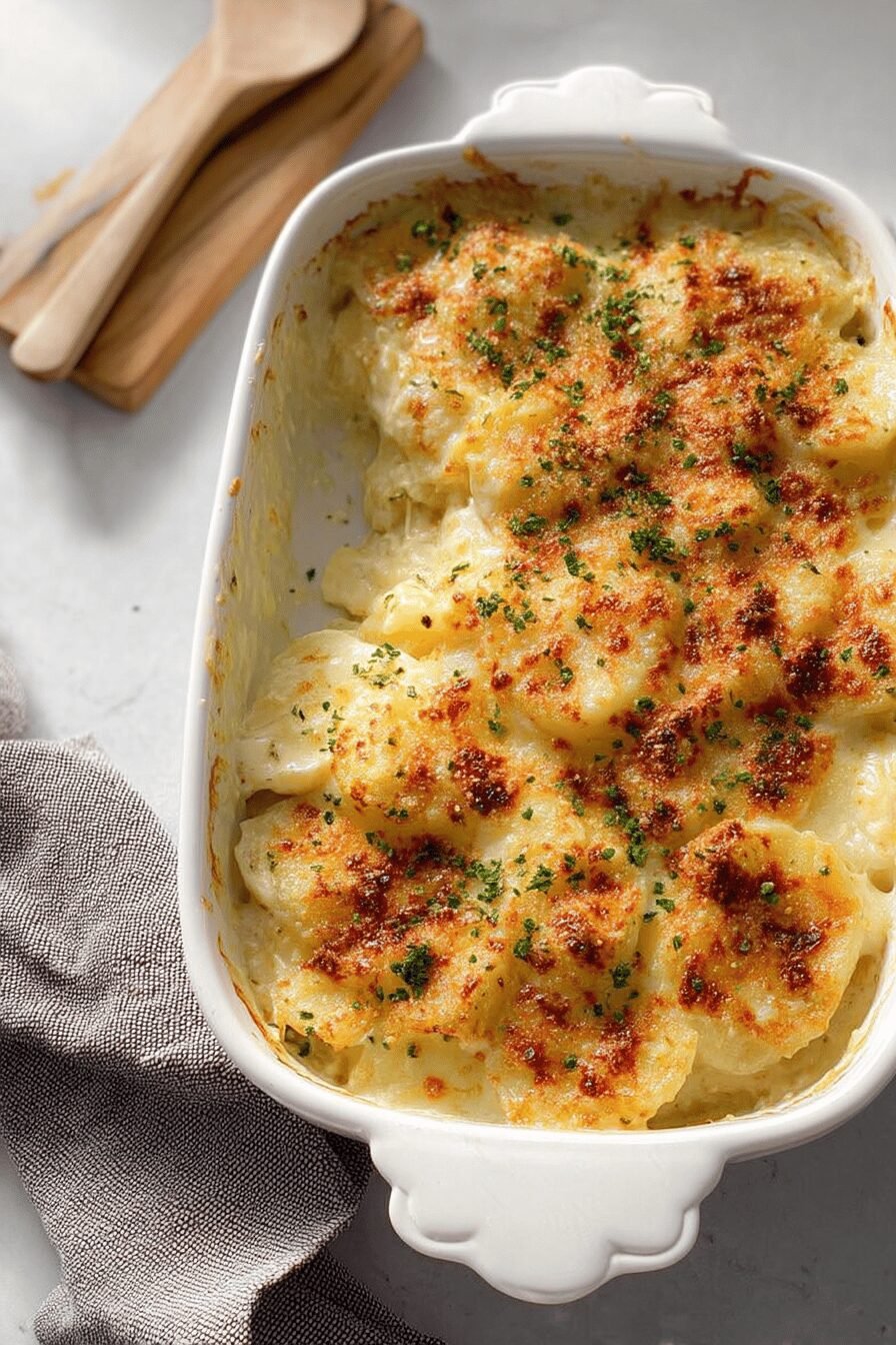 Creamy Cheesy Potatoes Romanoff Bake With Savory Steak And Shrimp Stir Fry Sides 7 Creamy Cheesy Potatoes Romanoff Bake