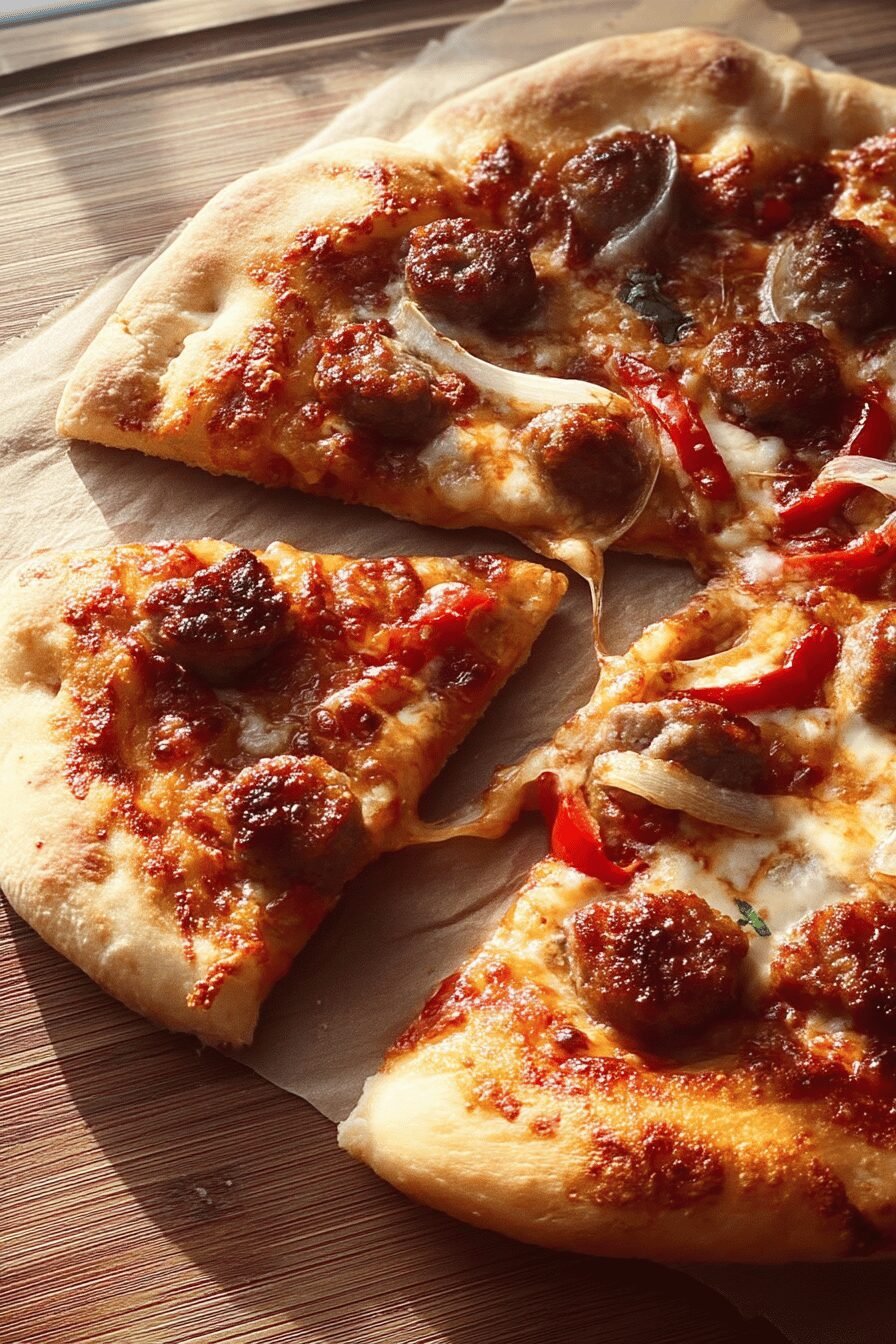 Crispy Sausage Pizza