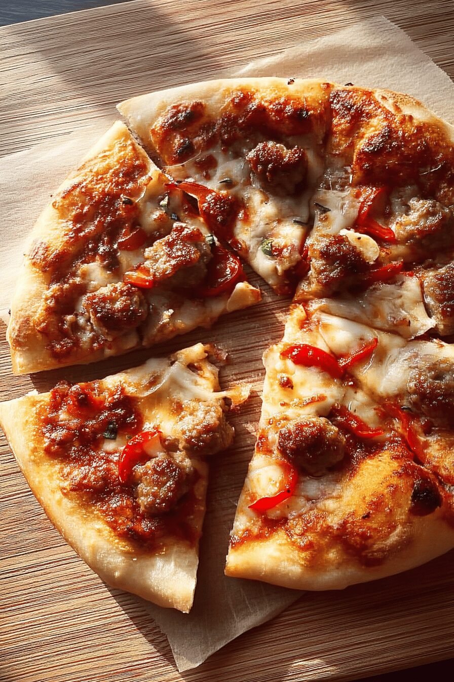 Crispy Sausage Pizza