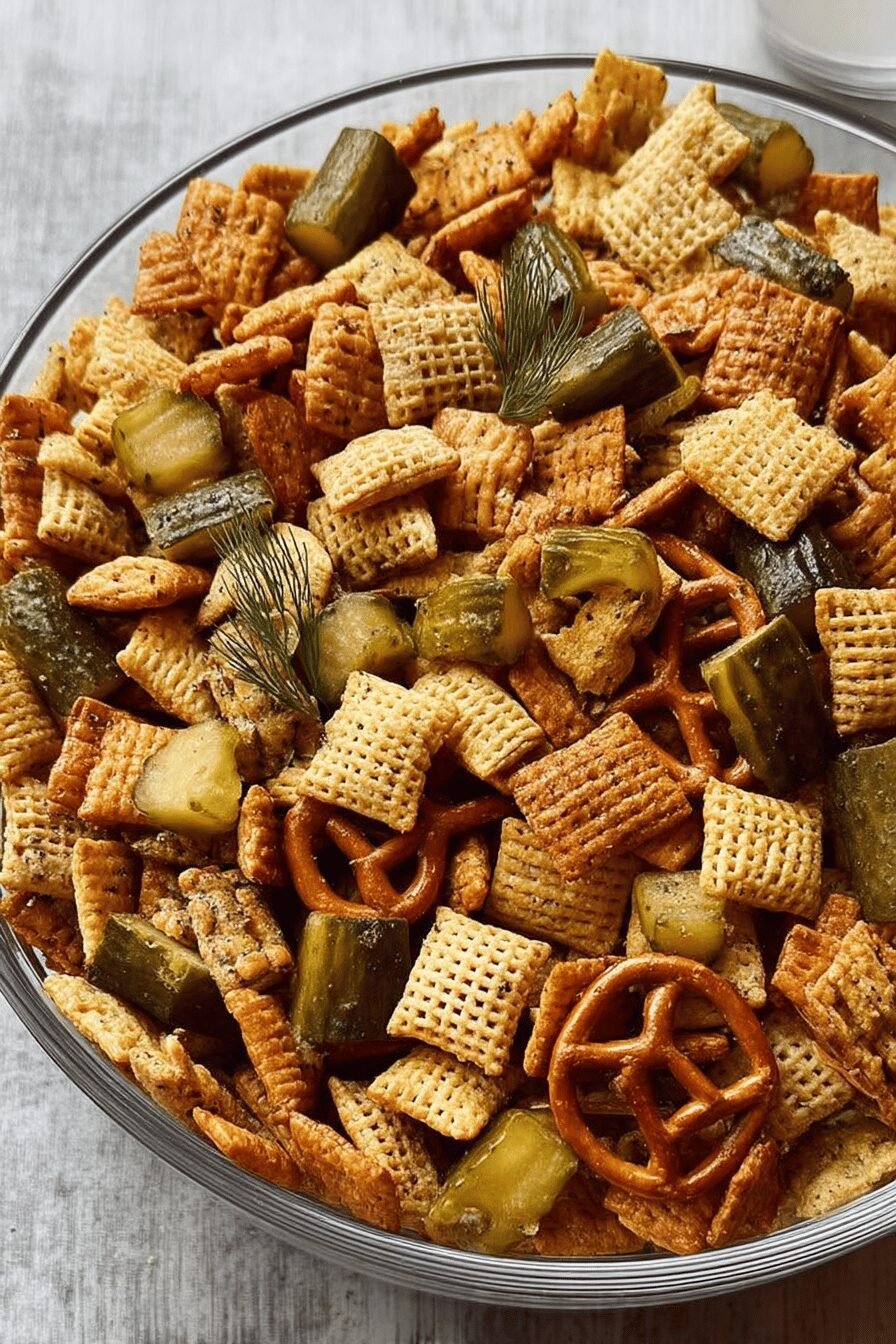 Crunchy Pickle Chex Mix