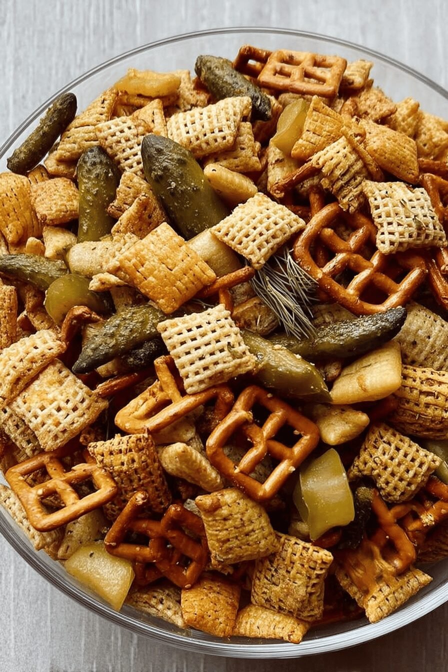 Crunchy Pickle Chex Mix