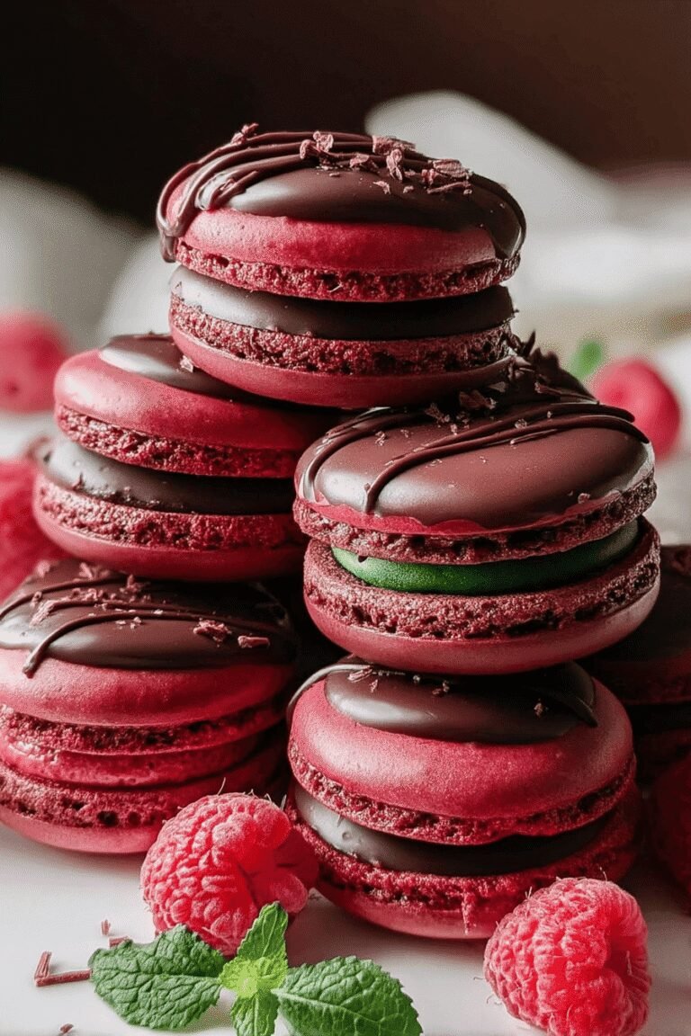 Ganache Filled Raspberry Macarons 2.Png