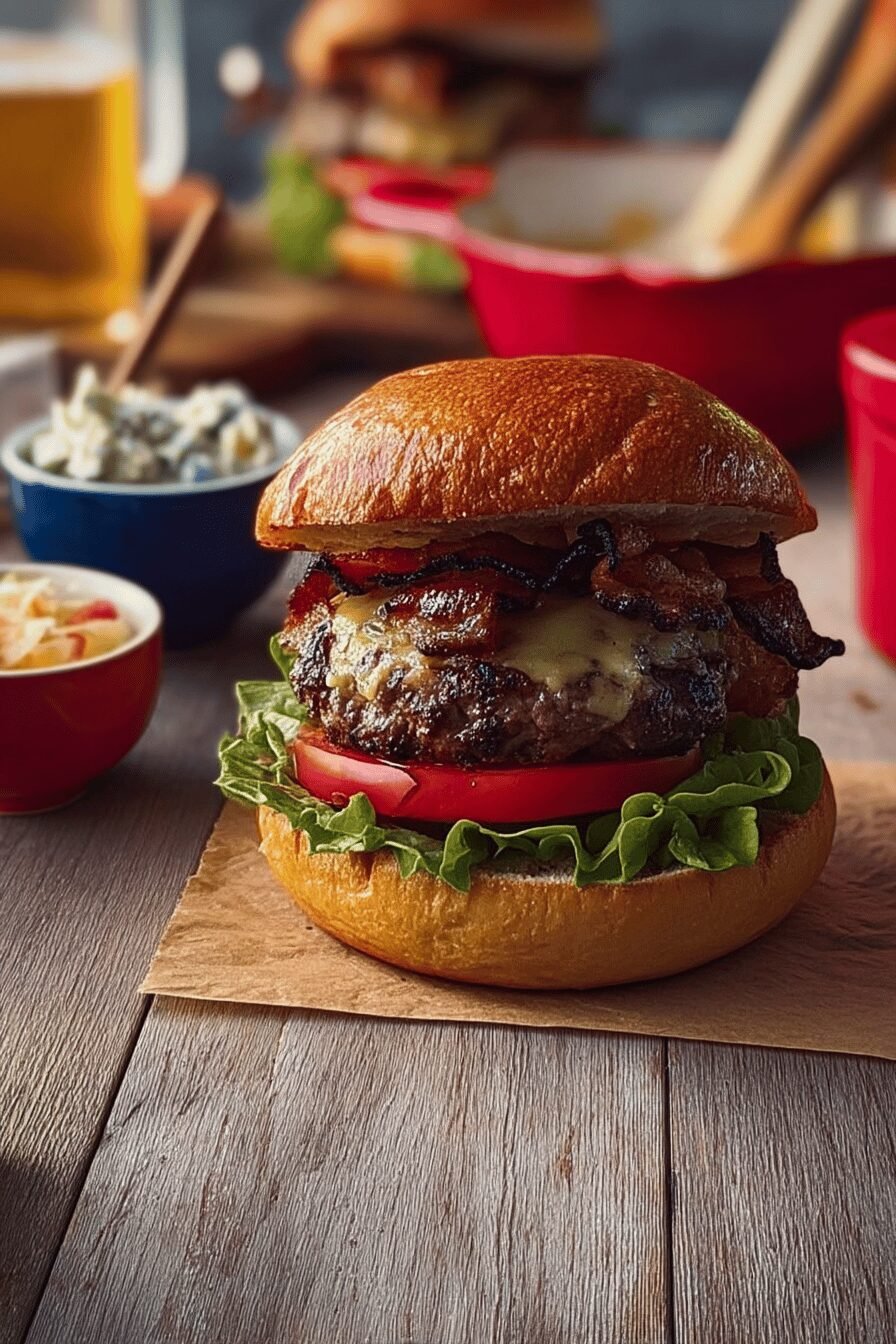 Grilled Beef Burgers