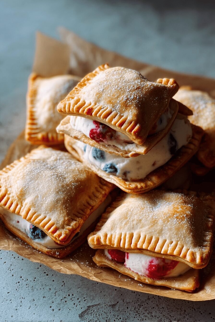 Ice Cream Hand Pies With Banana, Berry, And A Sweet-N-Savory Twist 8 Ice Cream Hand Pies