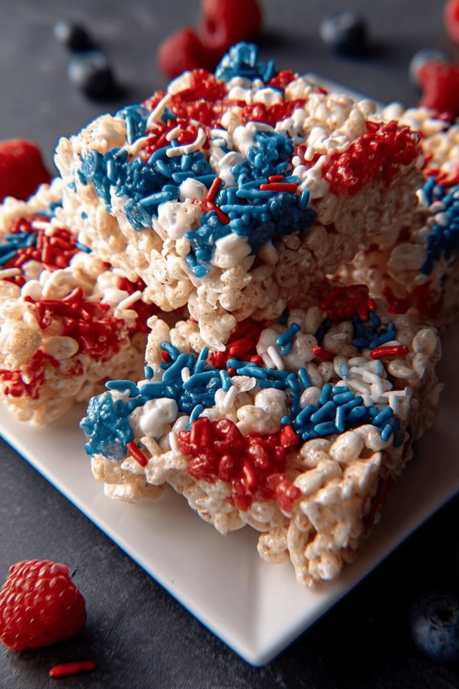 Red White And Blue Rice Krispies