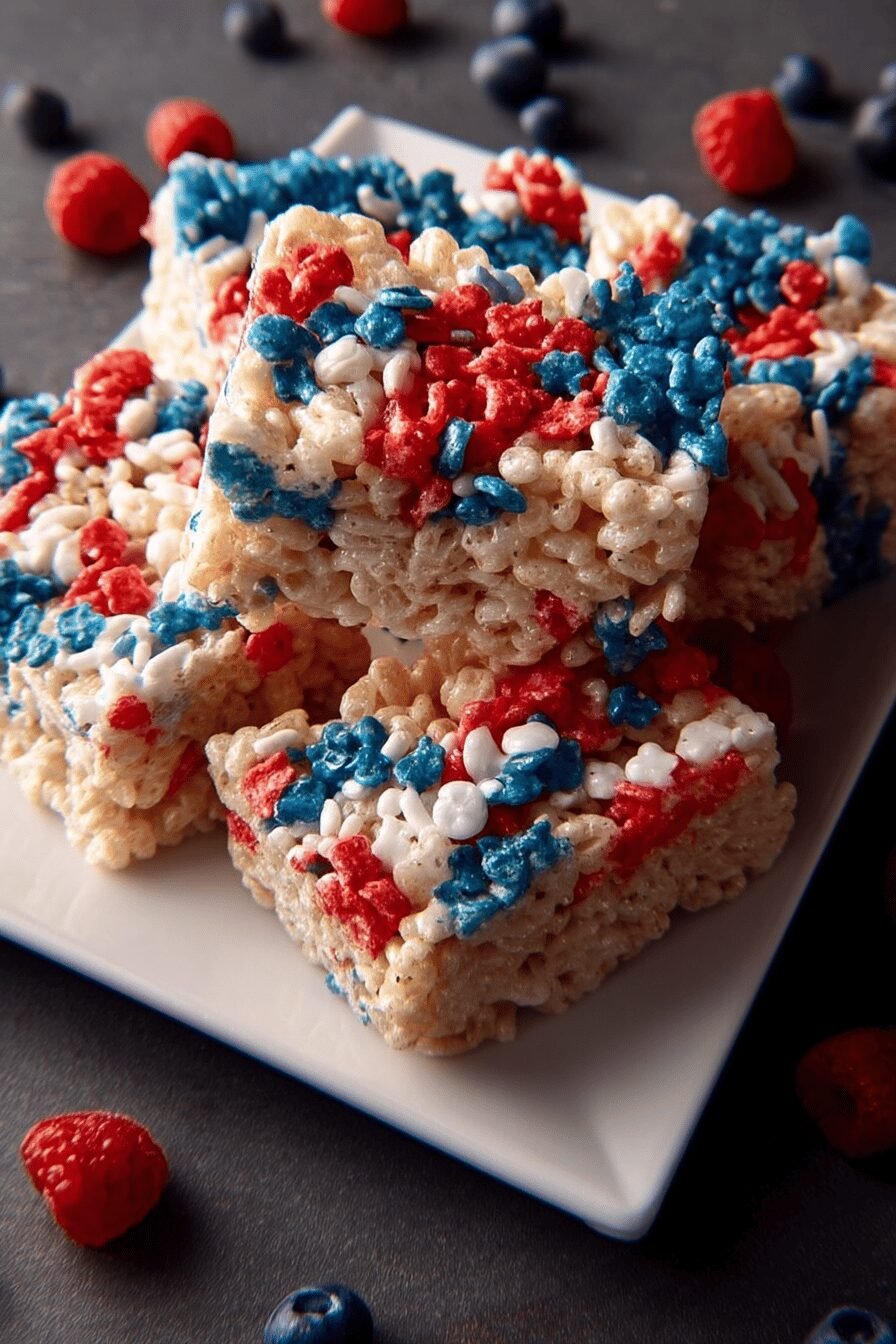 Red White And Blue Rice Krispies