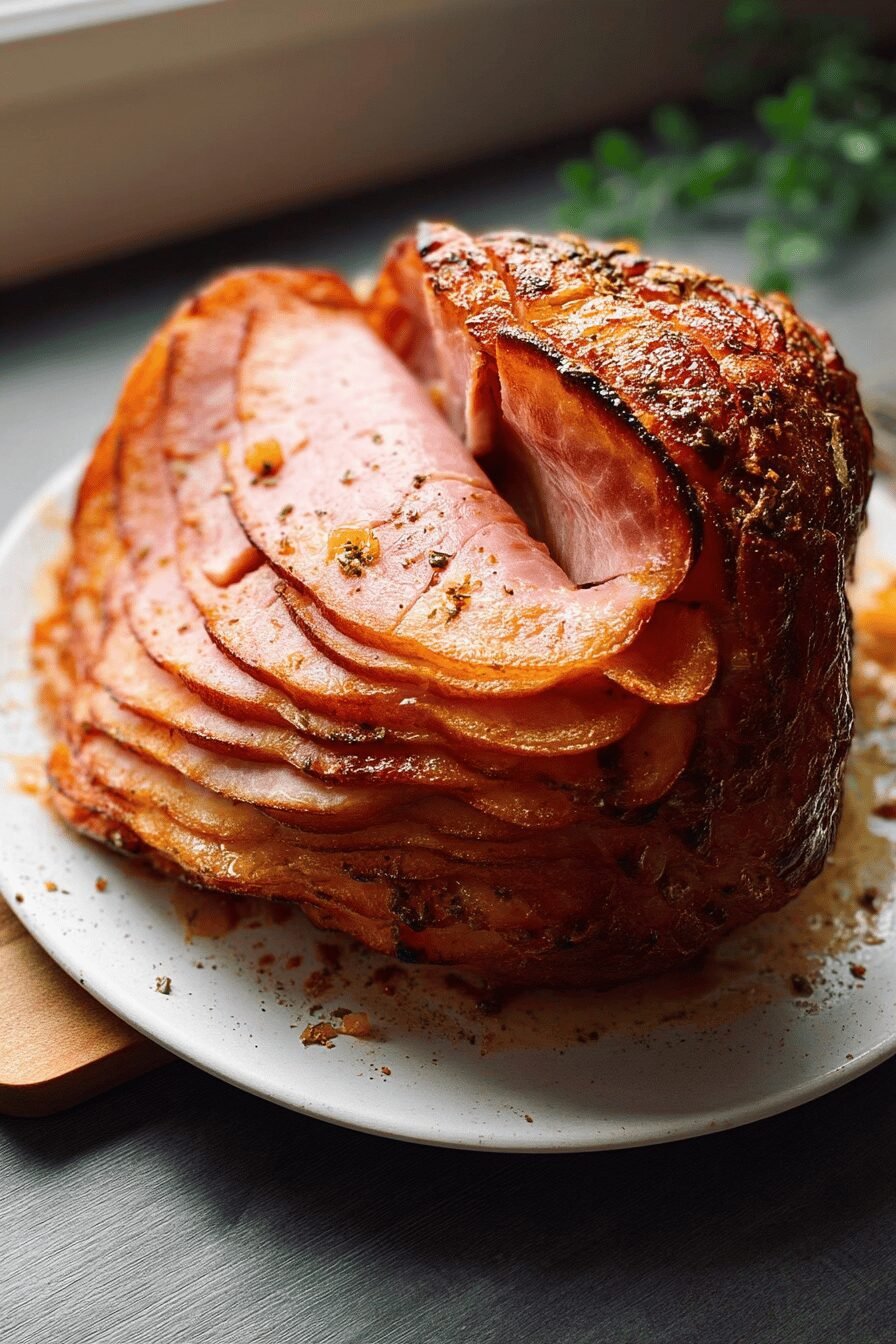 Slow Cooked Glazed Ham With Pineapple And A Savory Side Of Steak And Shrimp Stir Fry 7 Slow Cooked Glazed Ham With Pineapple