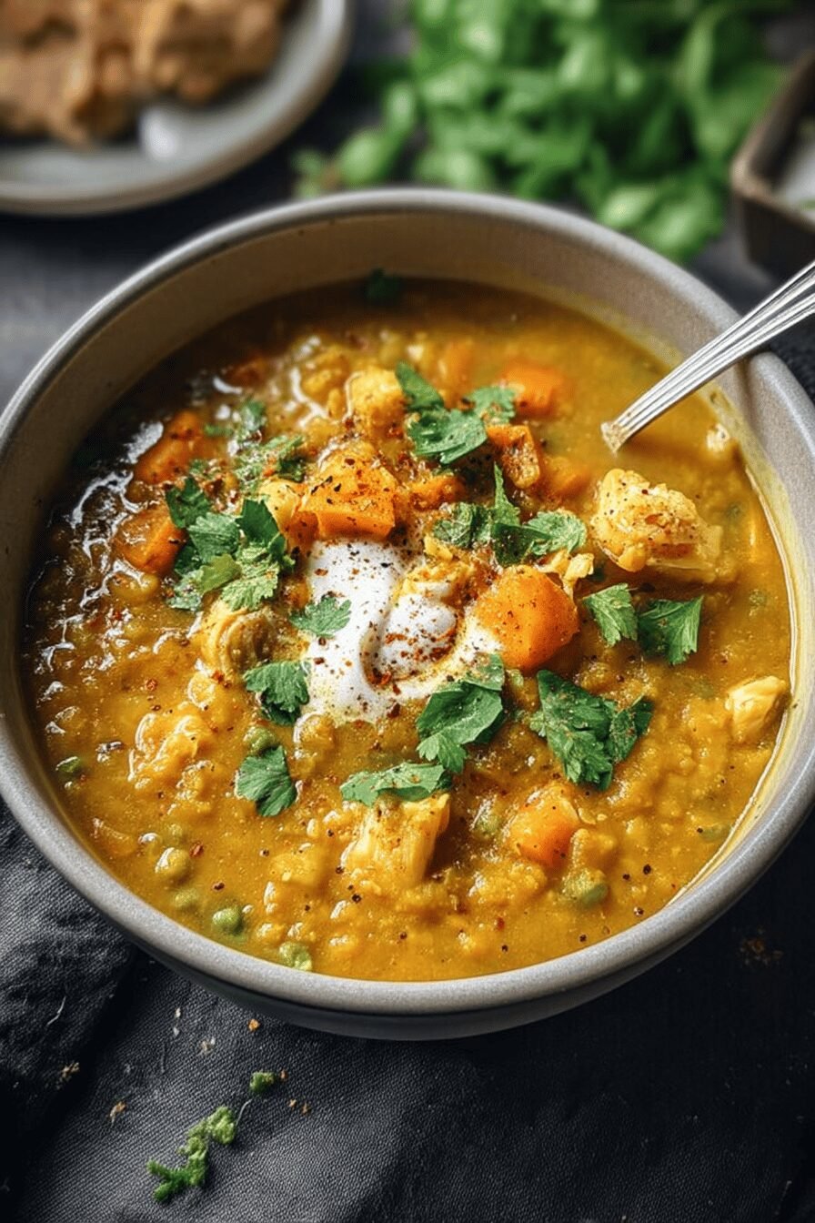 Spiced Chicken Lentil Mulligatawny
