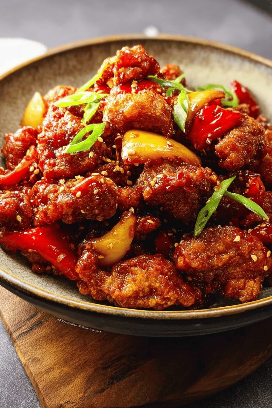 Sweet And Spicy Crispy Chicken