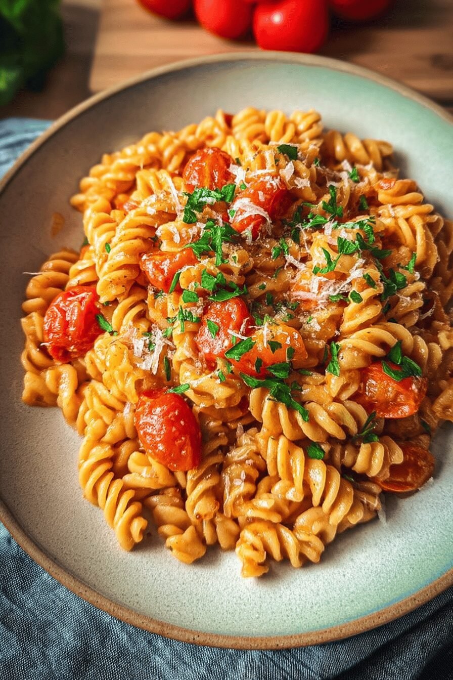 Tomato Chickpea Pasta