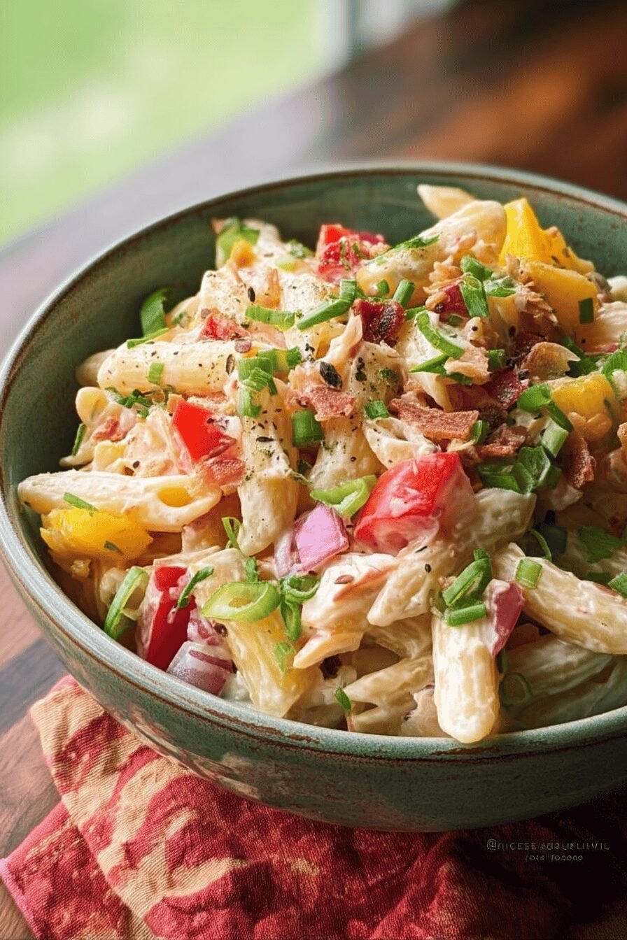Tropical Hawaiian Pasta Salad