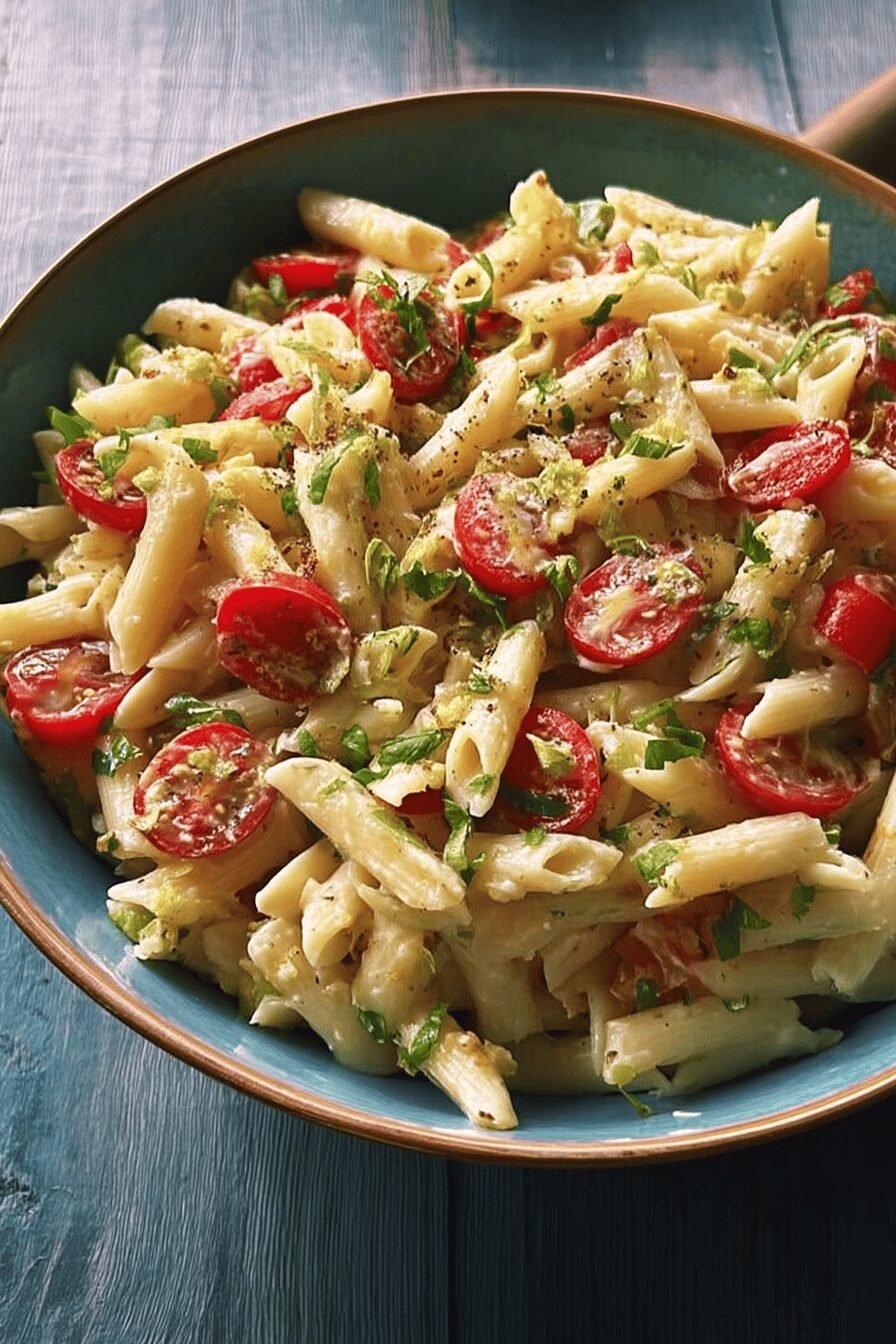 Zesty Smoked Gouda Pasta Salad