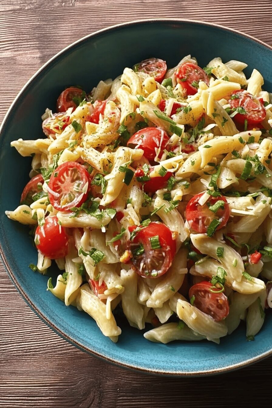 Zesty Smoked Gouda Pasta Salad