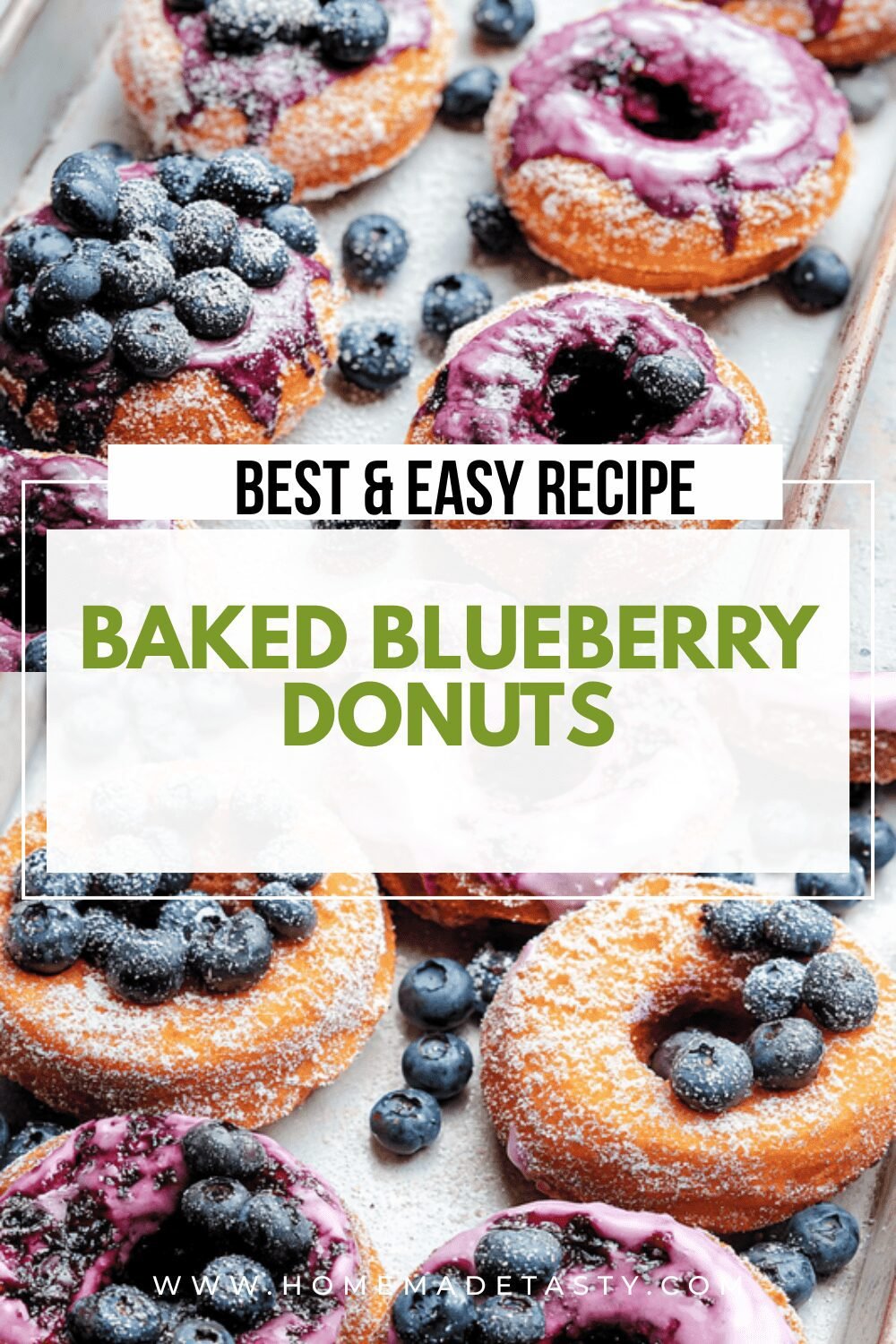 Baked Blueberry Doughnuts Simple Homemade Recipe 6 Baked Blueberry Donuts
