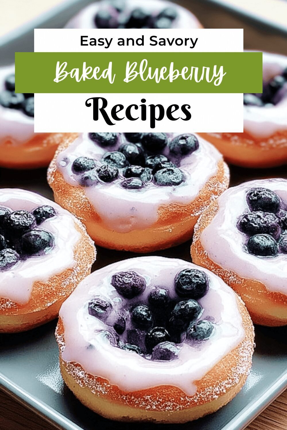 Baked Blueberry Donuts