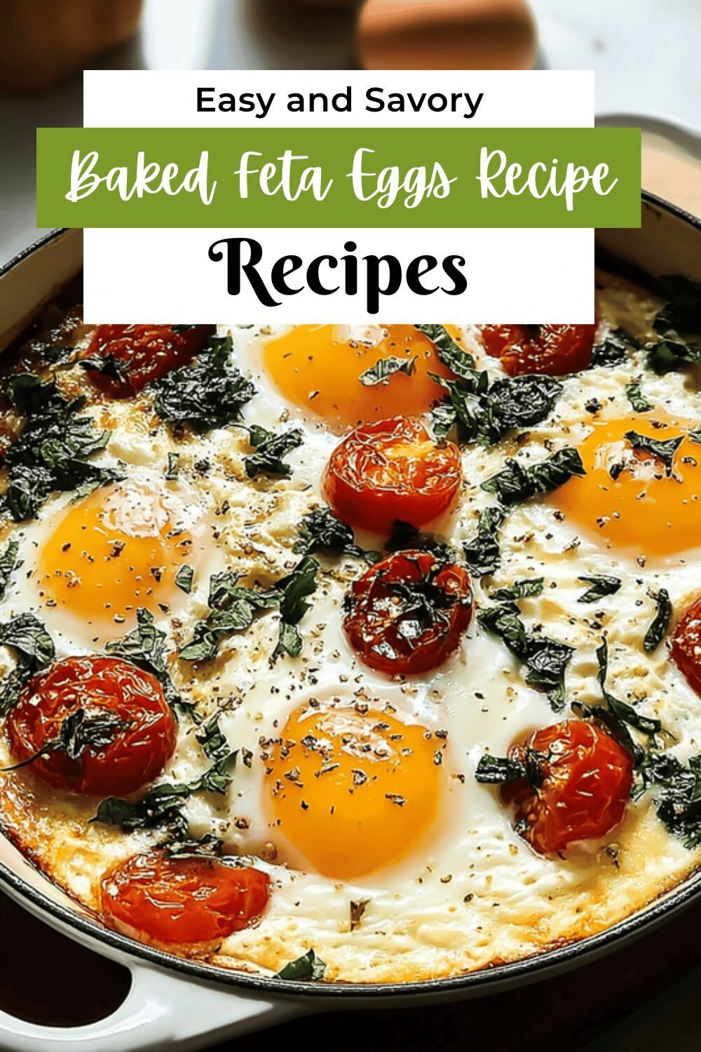 Baked Feta Eggs Recipe