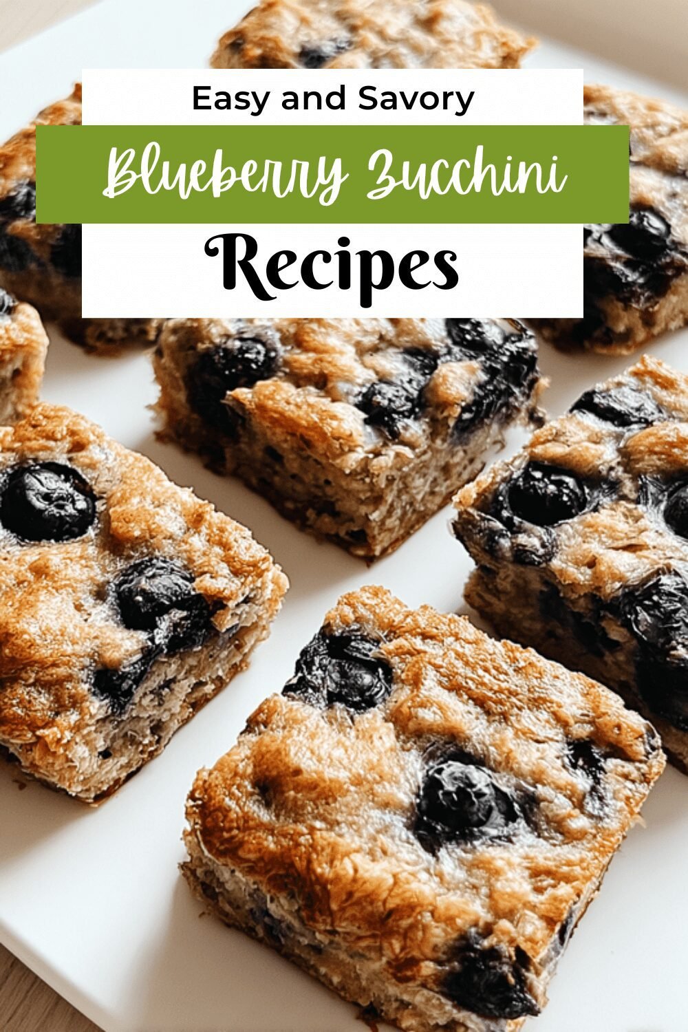 Blueberry Zucchini Squares