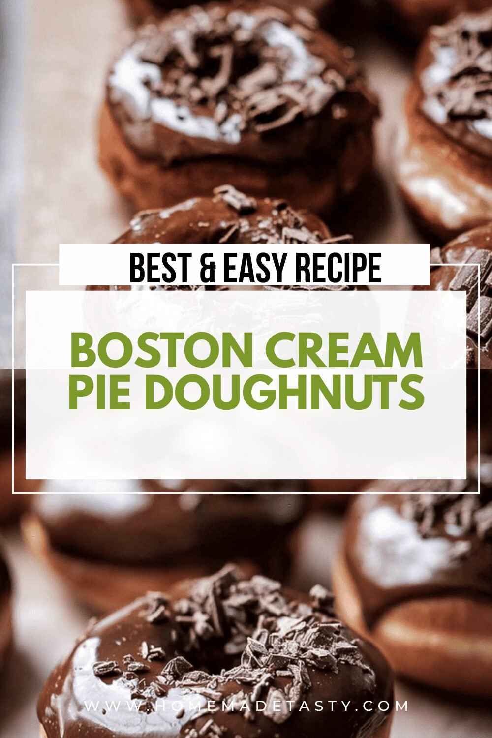 Homemade Boston Cream Donuts Recipe With Smooth Vanilla Filling And Chocolate Glaze 6 Boston Cream Pie Doughnuts