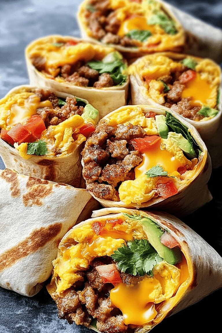 Cheesy Sausage Breakfast Burritos 100.Png