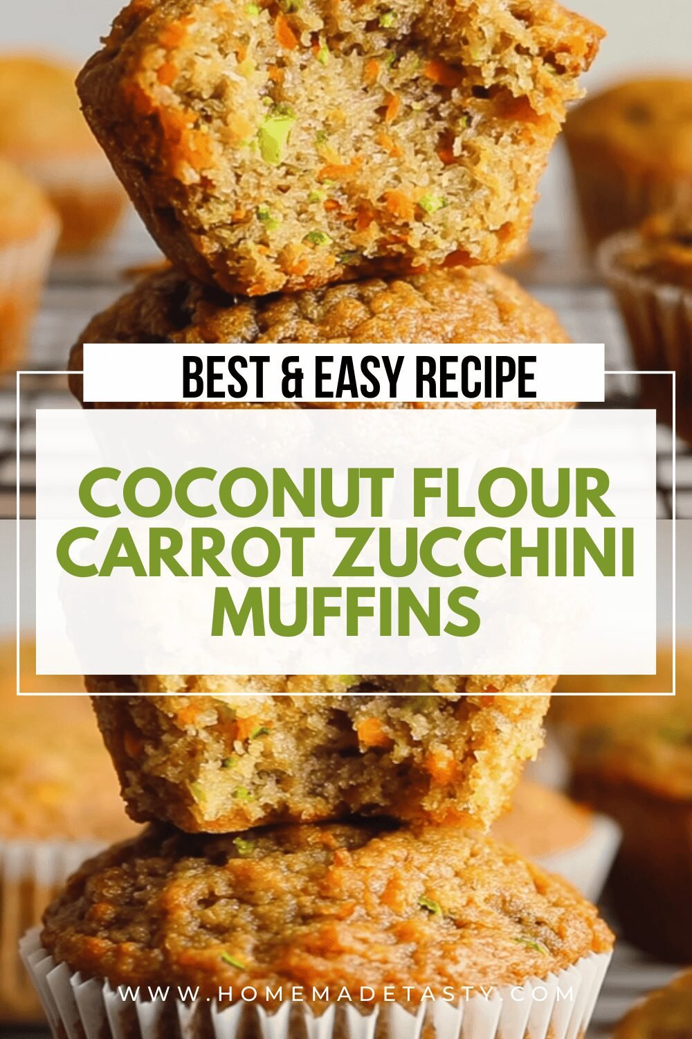Coconut Flour Carrot Zucchini Muffins