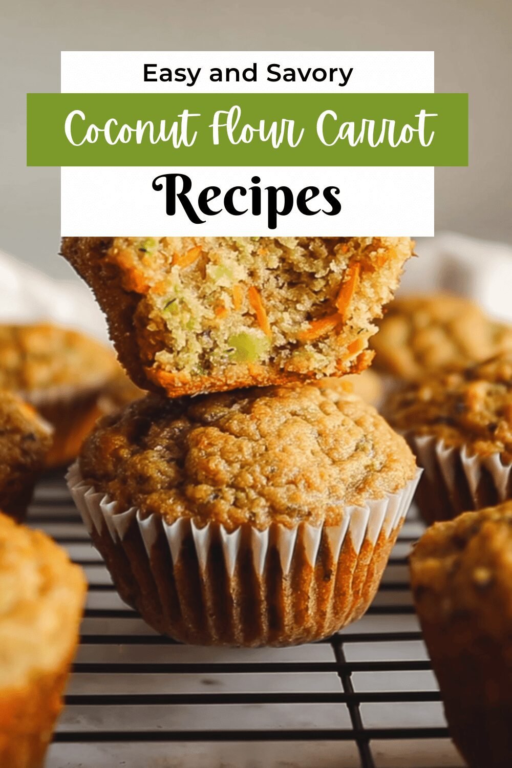 Coconut Flour Carrot Zucchini Muffins