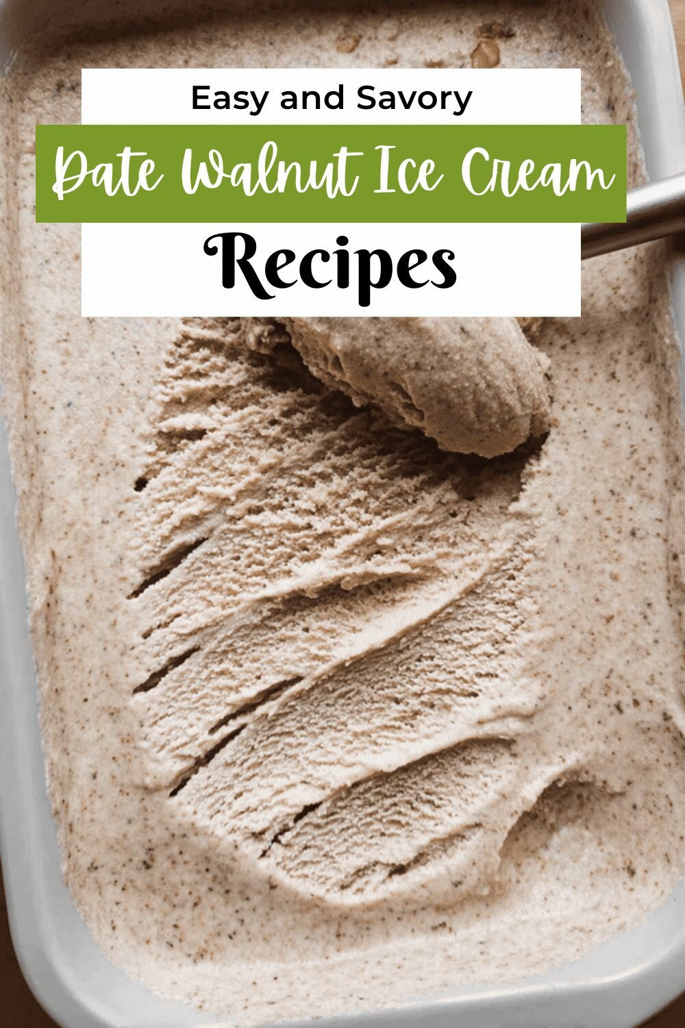 Date Walnut Ice Cream