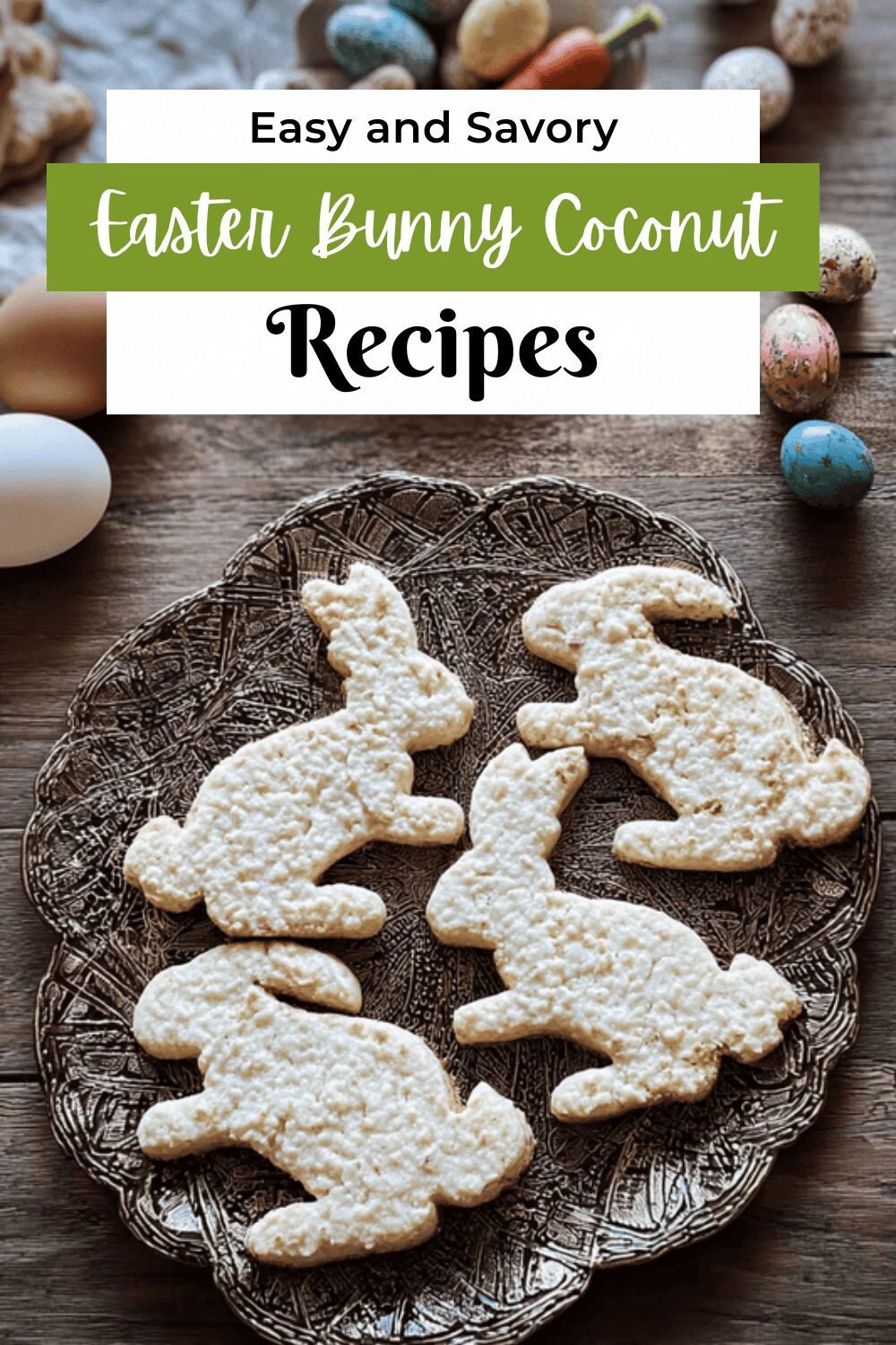 Easter Bunny Coconut Sugar Cookies