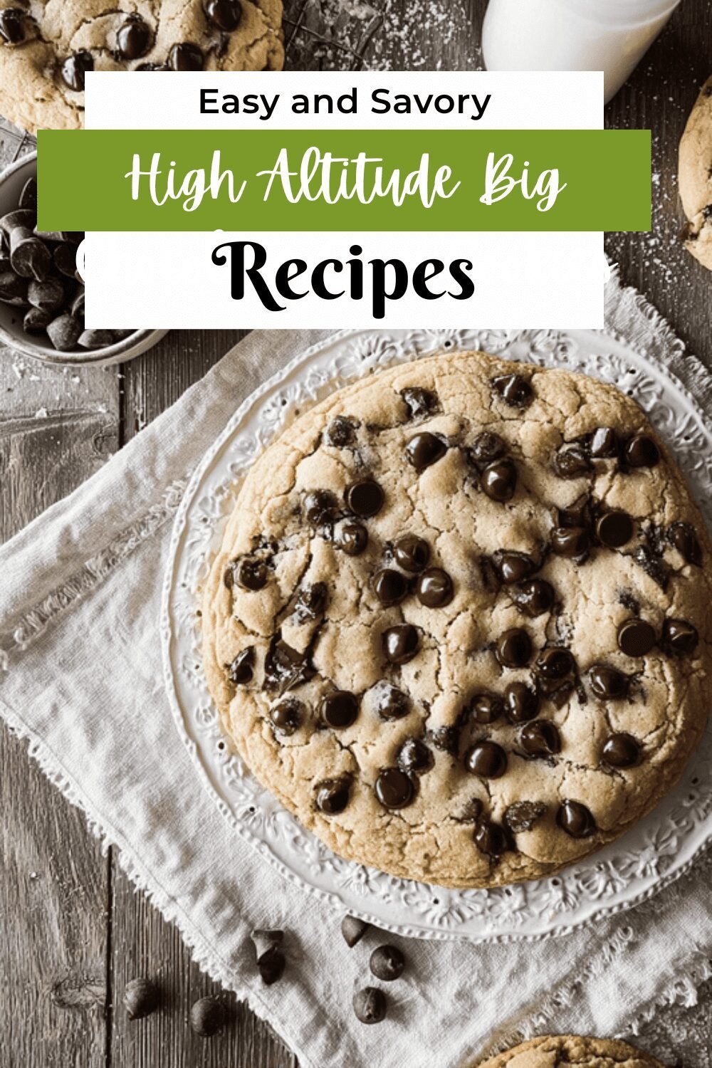 High Altitude Big Chocolate Chip Cookies