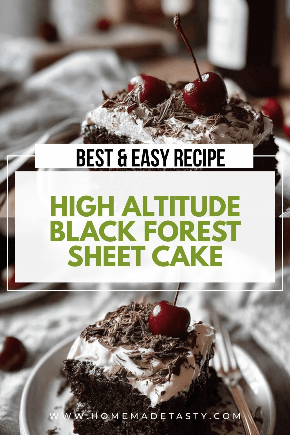 High Altitude Black Forest Sheet Cake