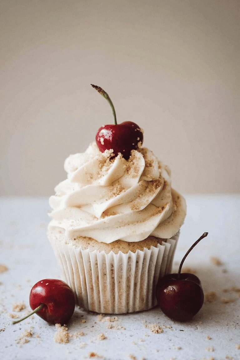High Altitude Cherry Cheesecake Cupcakes 8.Png