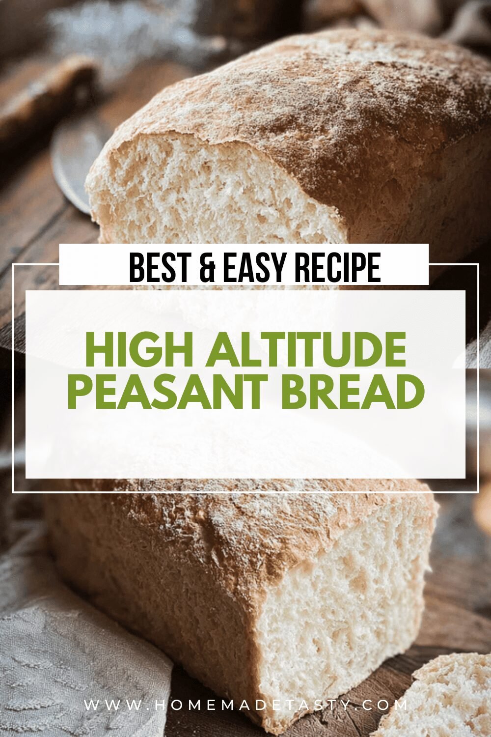 High Altitude Peasant Bread